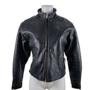 Unik Ultra Leather Motorcycle Jacket Zip Out Liner/Vest Women's M
